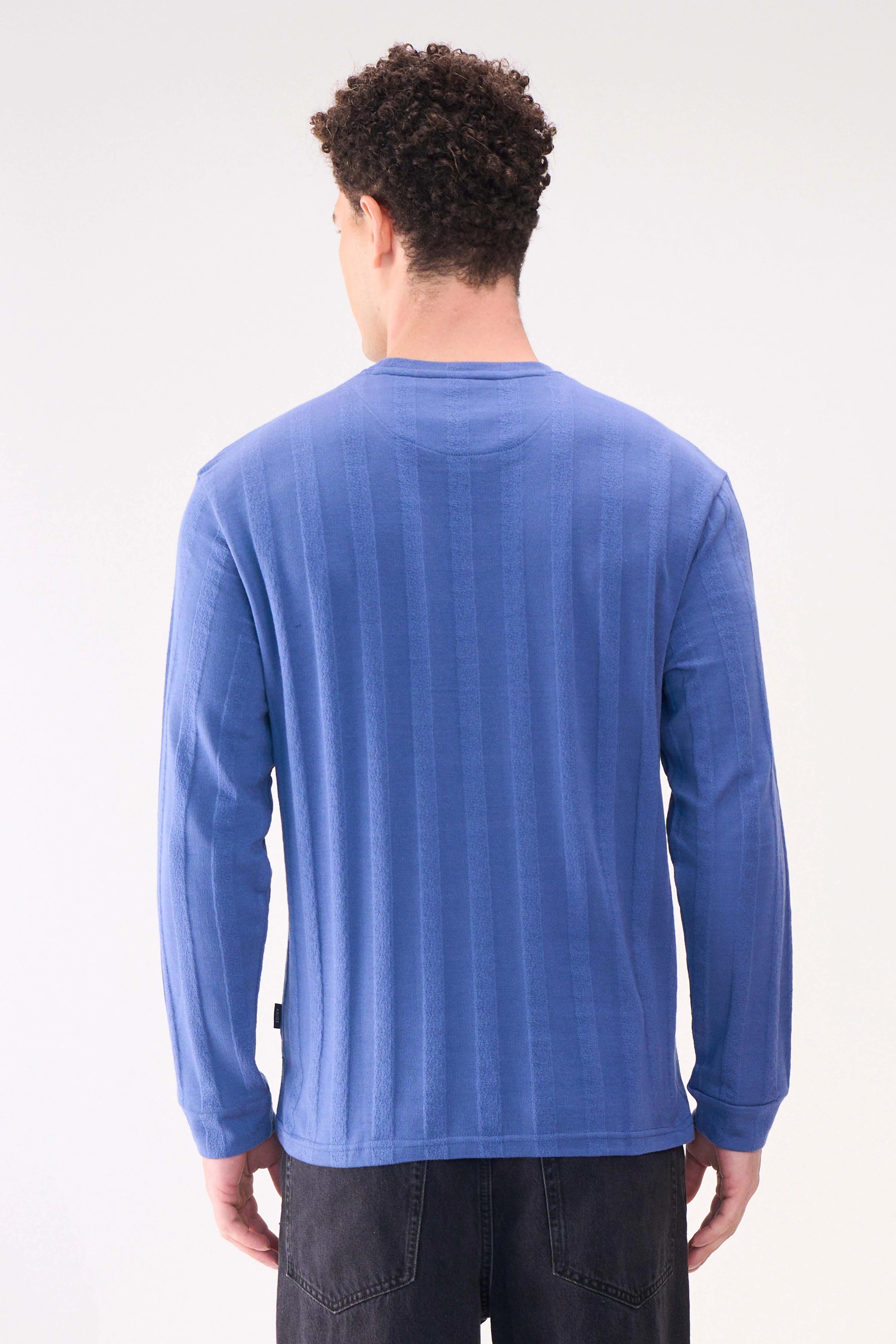 KNITTED LONG SLEEVES BLUE