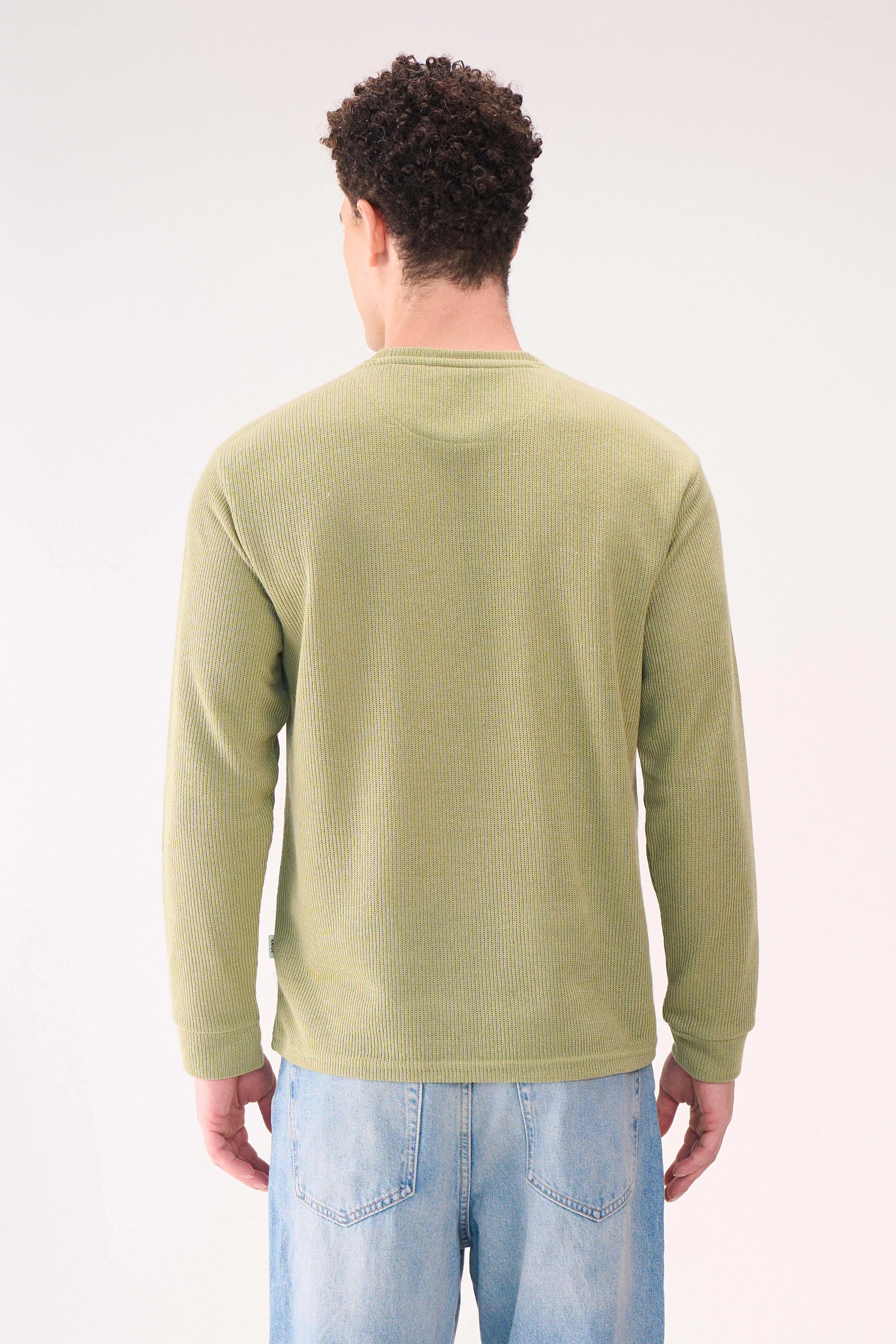 KNITTED LONG SLEEVES GREEN