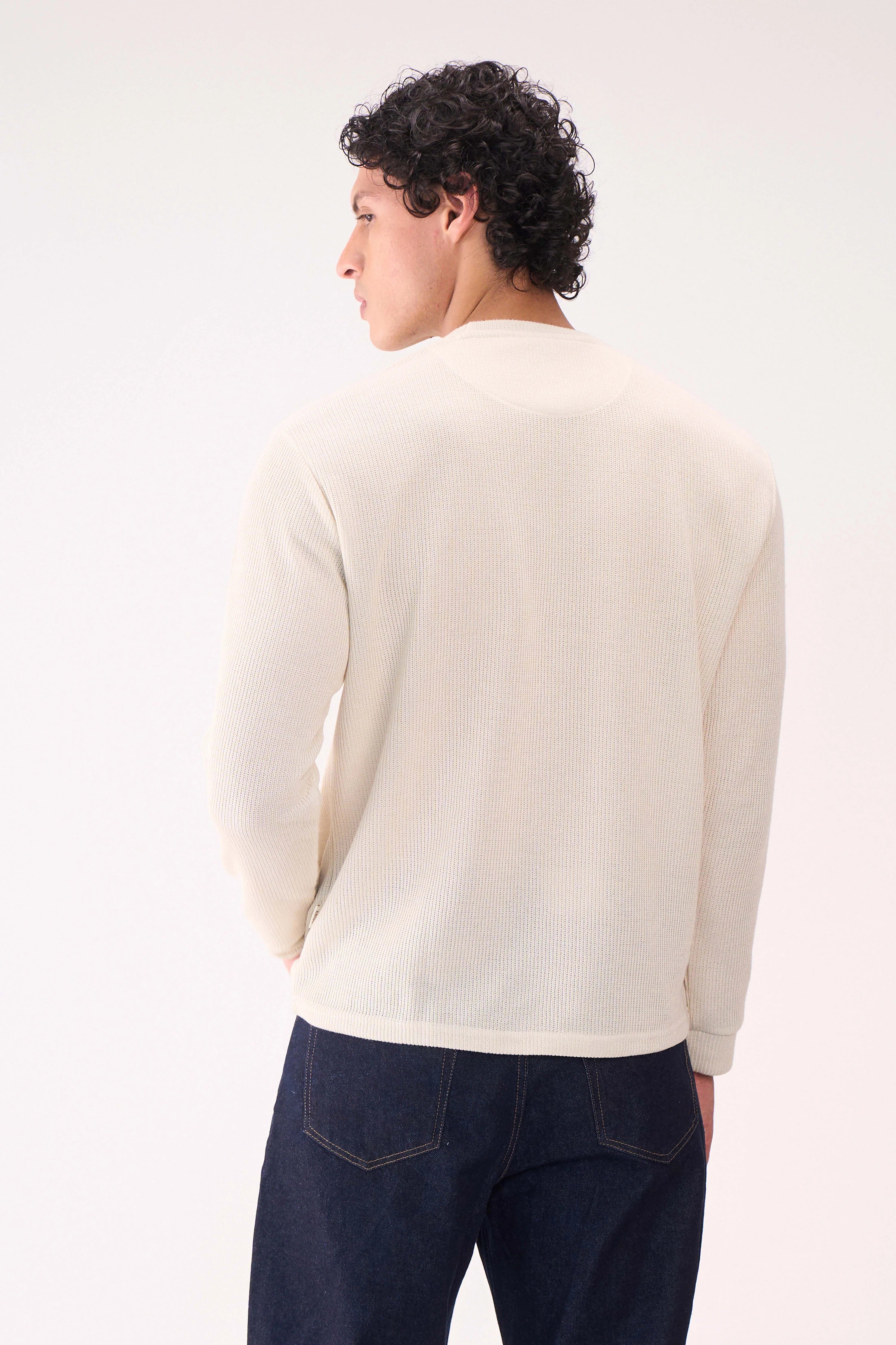 KNITTED LONG SLEEVES OFFWHITE