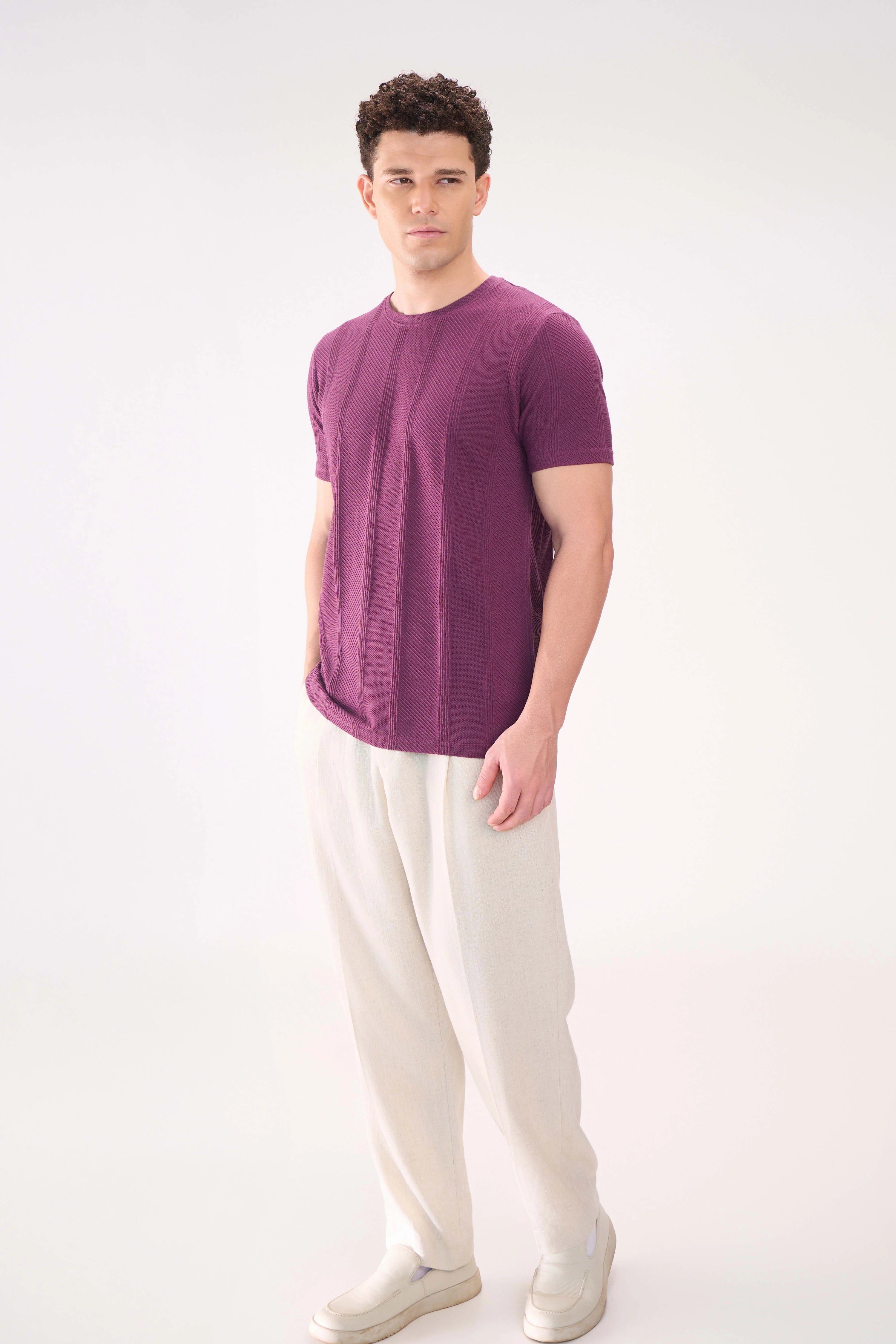 REGULAR FIT TEXTURED MARDI GRAS