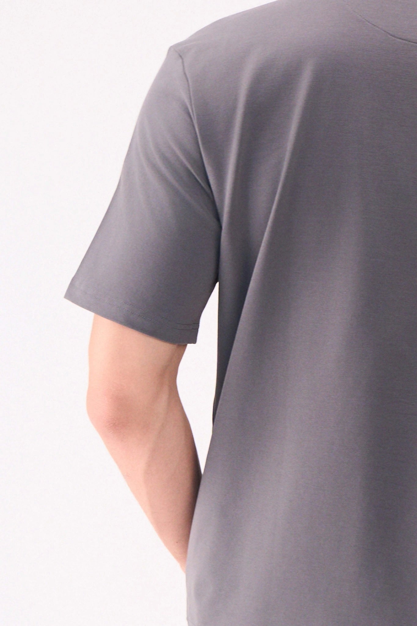 BASIC GREY RELAXED FIT TSHIRT