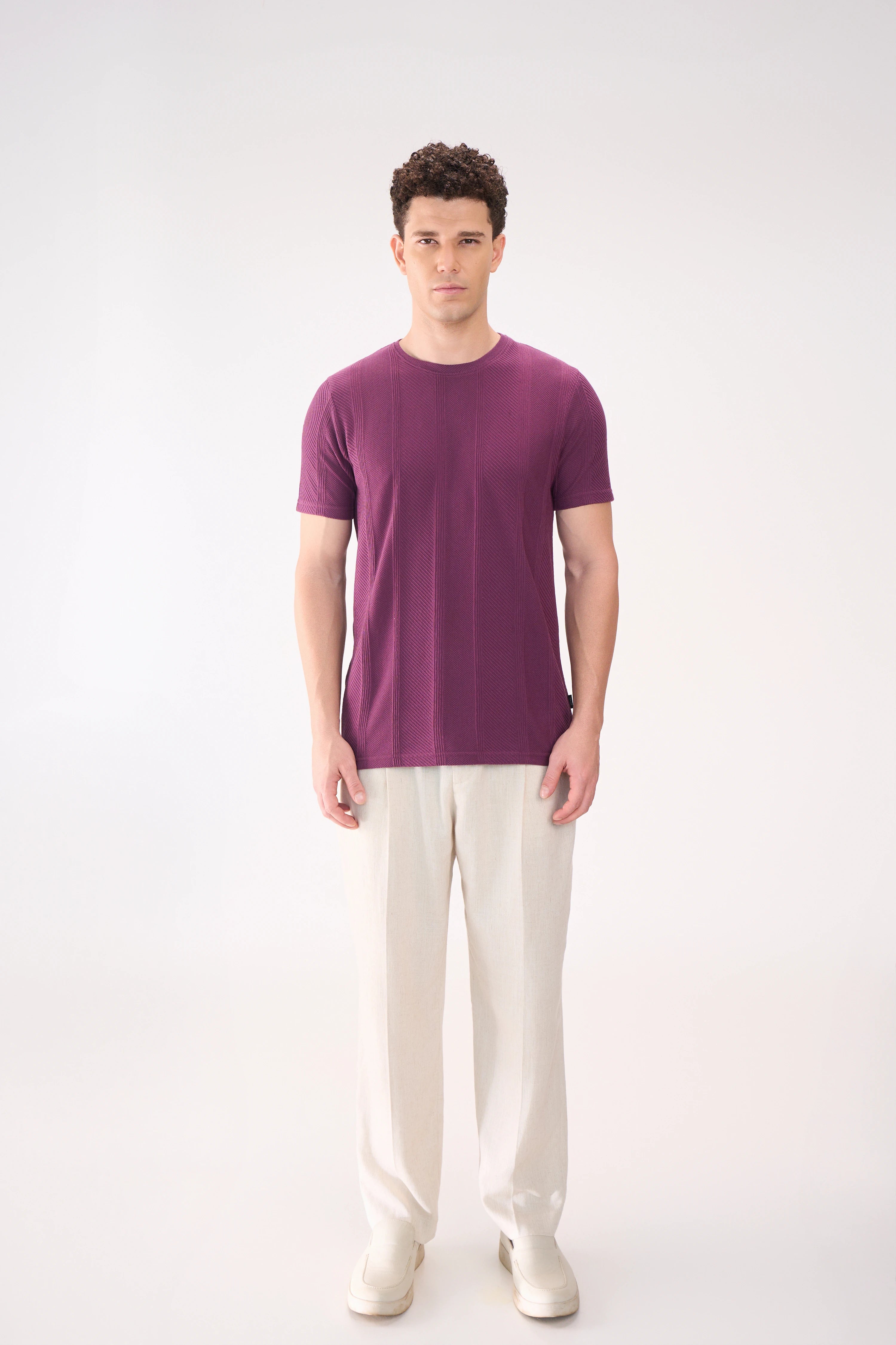 REGULAR FIT TEXTURED MARDI GRAS