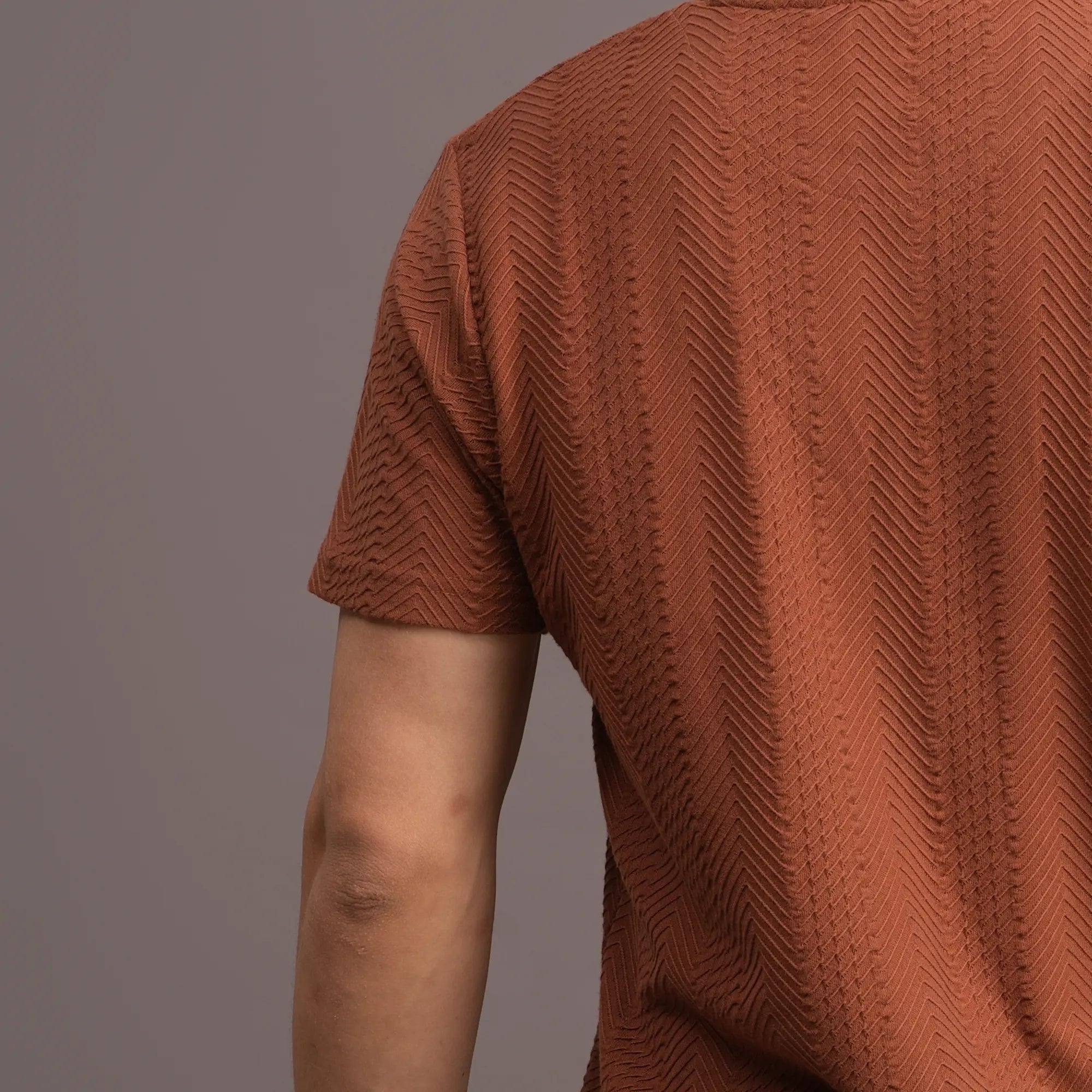 Relaxed Rust Weave T-shirt