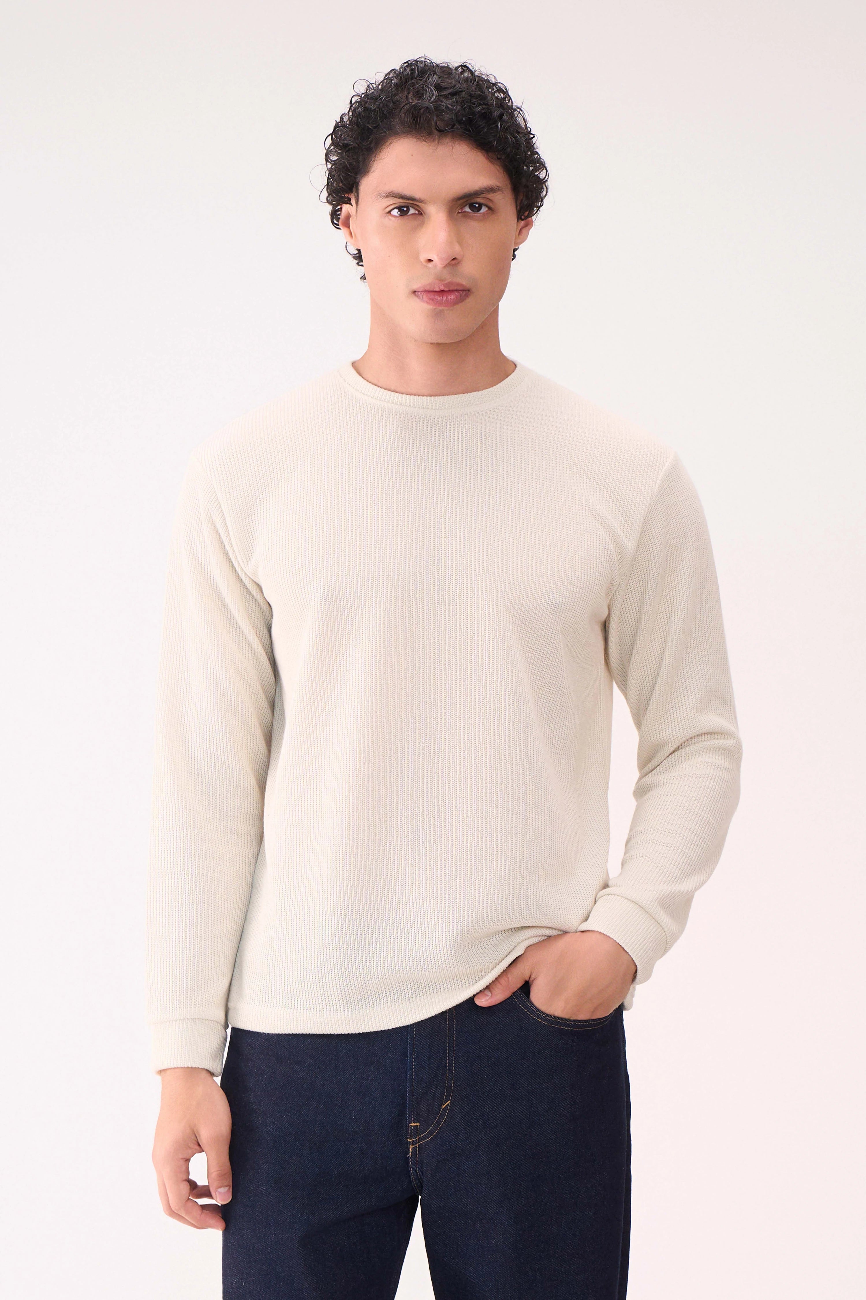 KNITTED LONG SLEEVES OFFWHITE