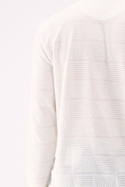 KNITTED LONG SLEEVES OFFWHITE