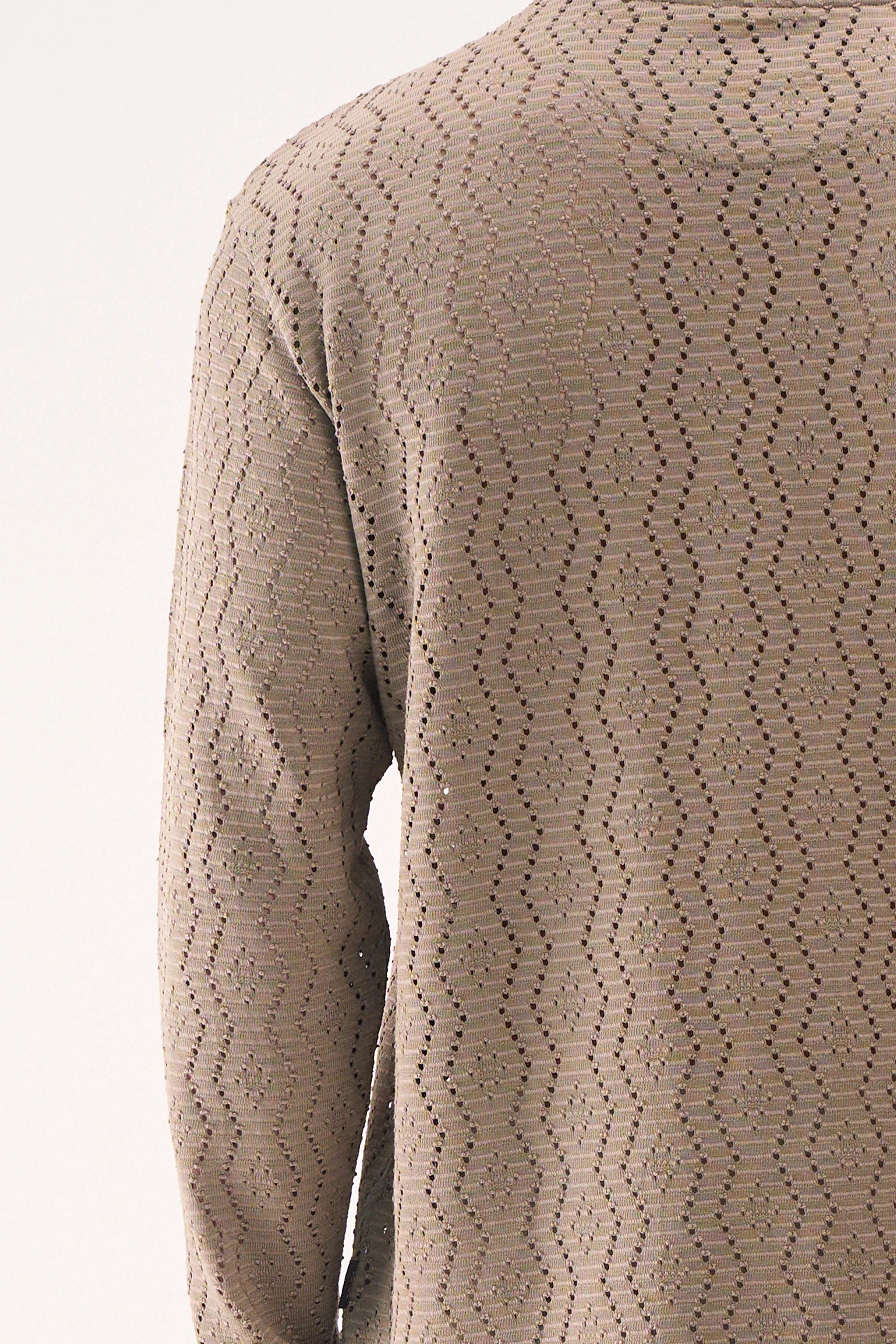 KNITTED LONG SLEEVES OLIVE