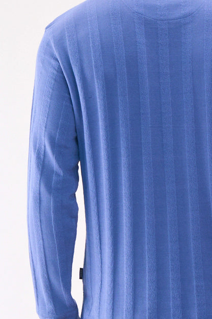 KNITTED LONG SLEEVES BLUE