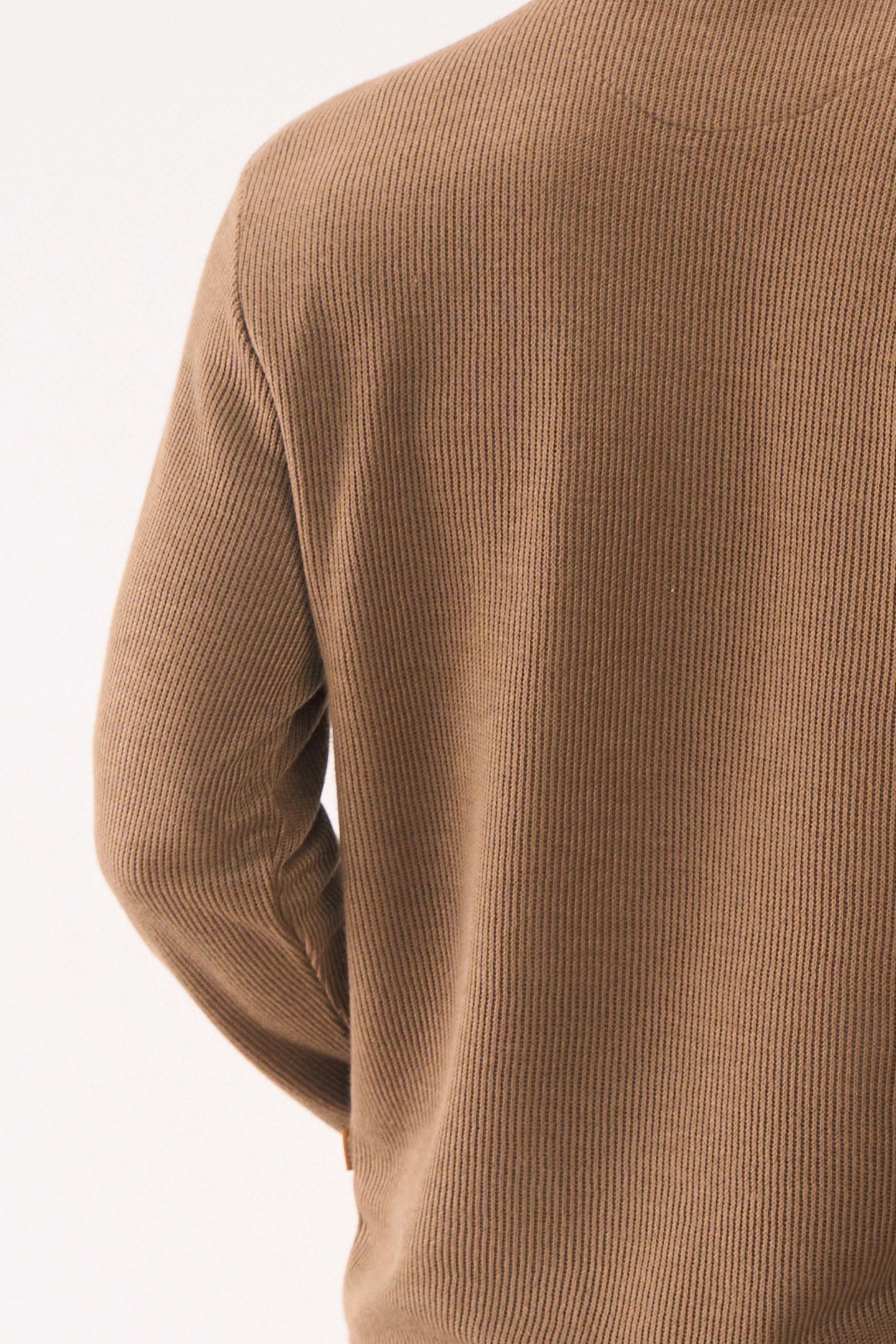 KNITTED LONG SLEEVES BROWN