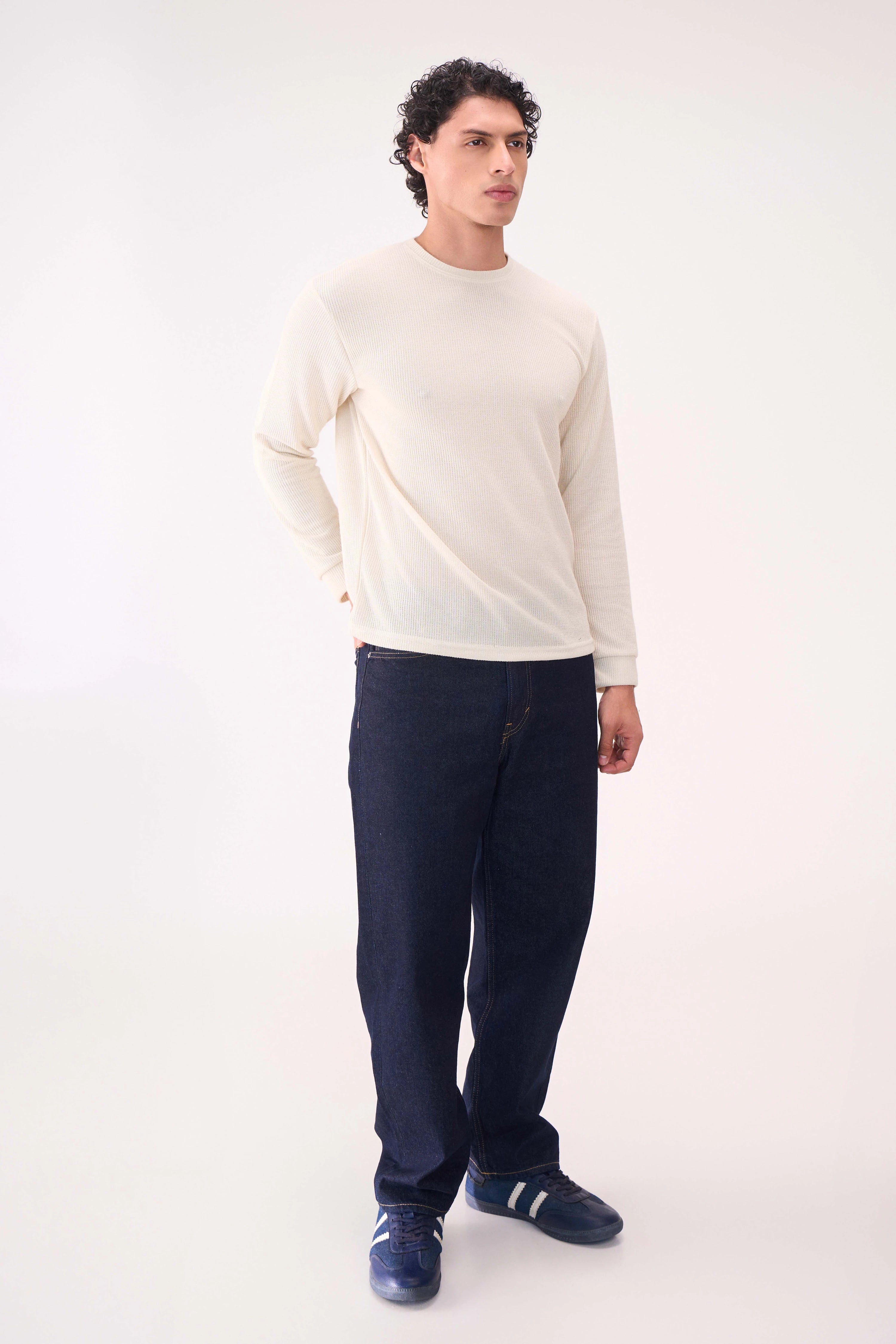 KNITTED LONG SLEEVES OFFWHITE