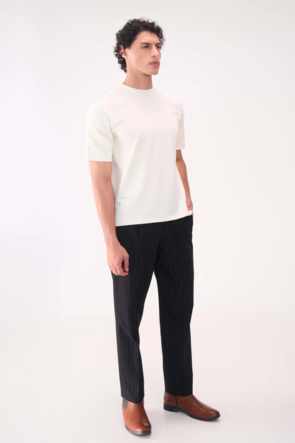 TEXTURED JACQUARD TSHIRT
