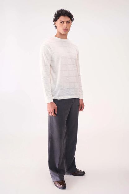 KNITTED LONG SLEEVES OFFWHITE