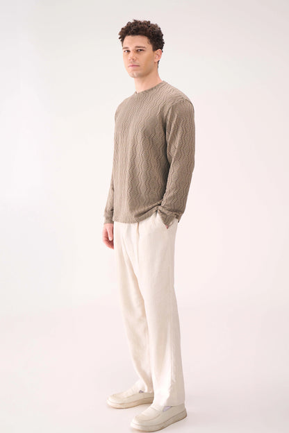 KNITTED LONG SLEEVES OLIVE
