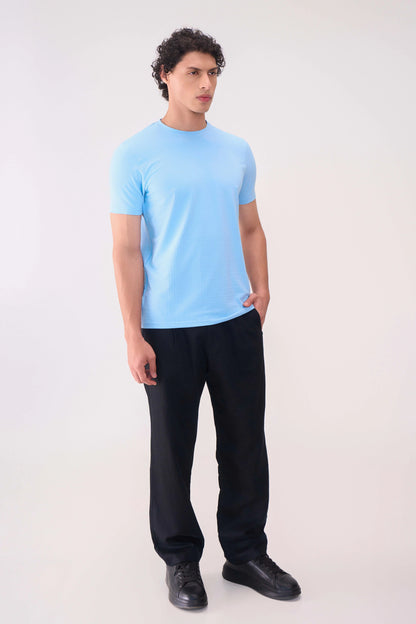 BASIC TEXTURES SKY BLUE TSHIRT