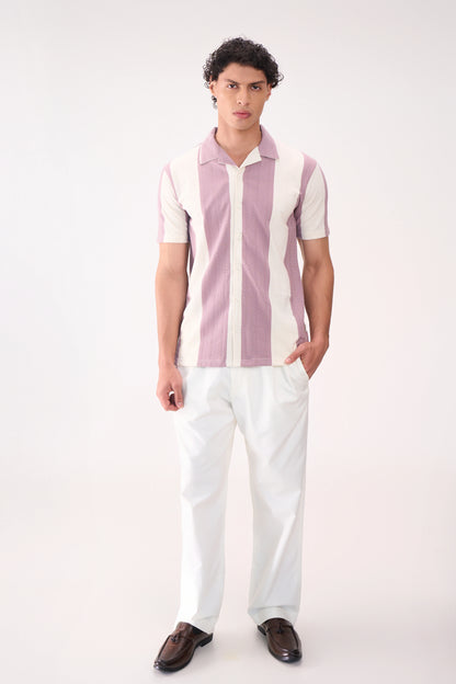 LAVENDER STRIPES TEXTURED