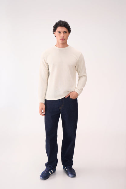 KNITTED LONG SLEEVES OFFWHITE
