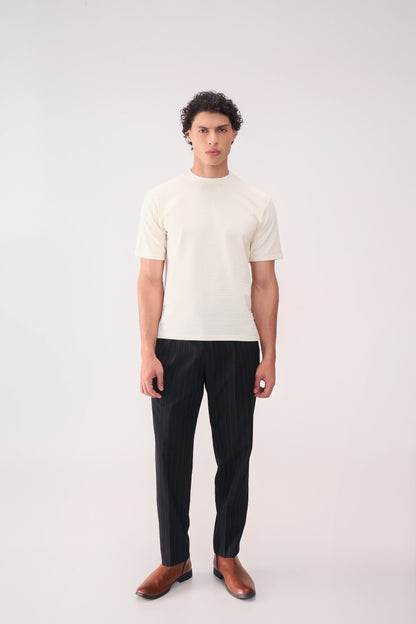 TEXTURED JACQUARD TSHIRT