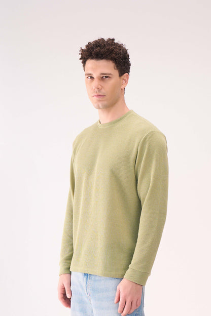 KNITTED LONG SLEEVES GREEN