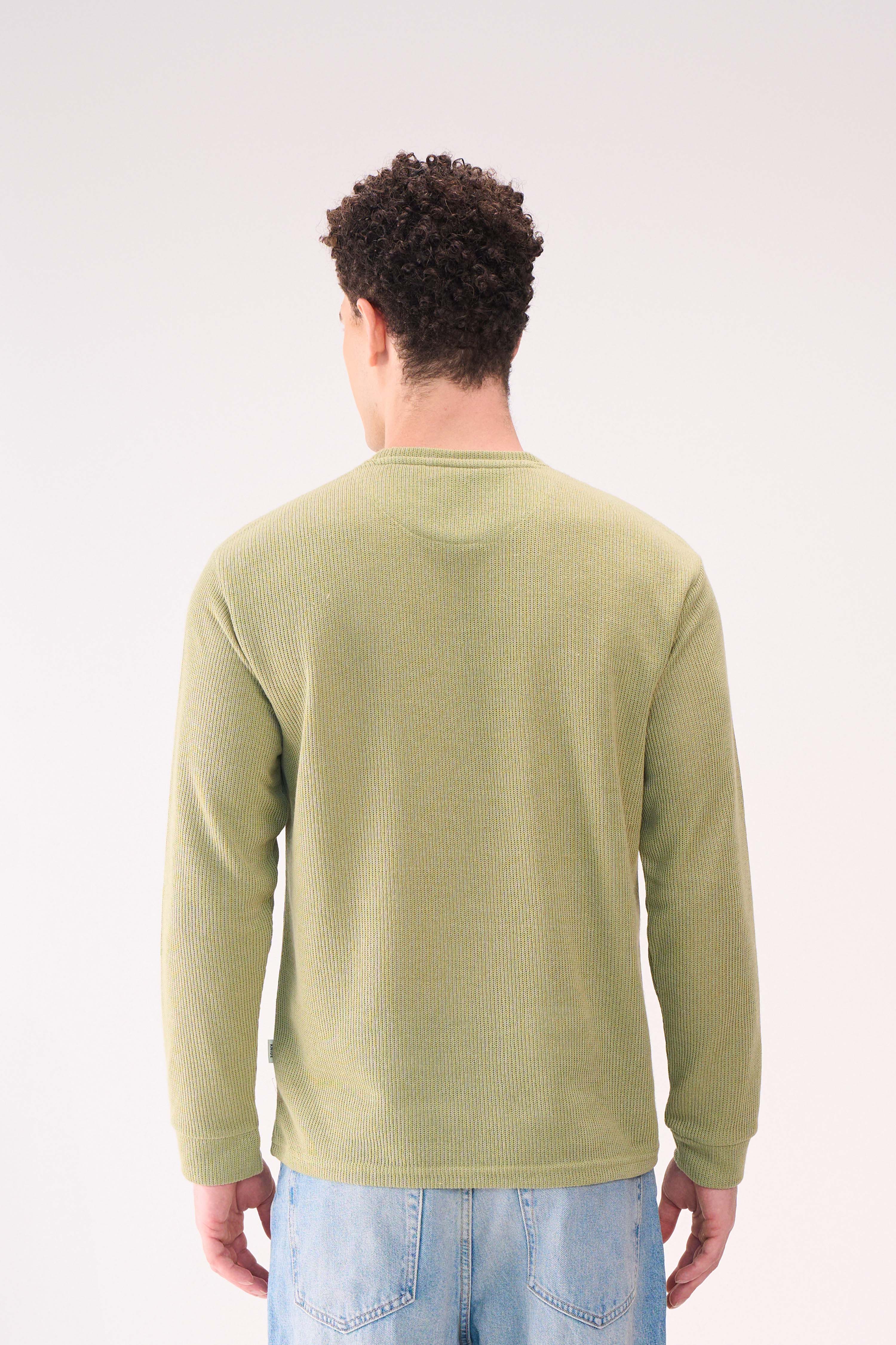 KNITTED LONG SLEEVES GREEN