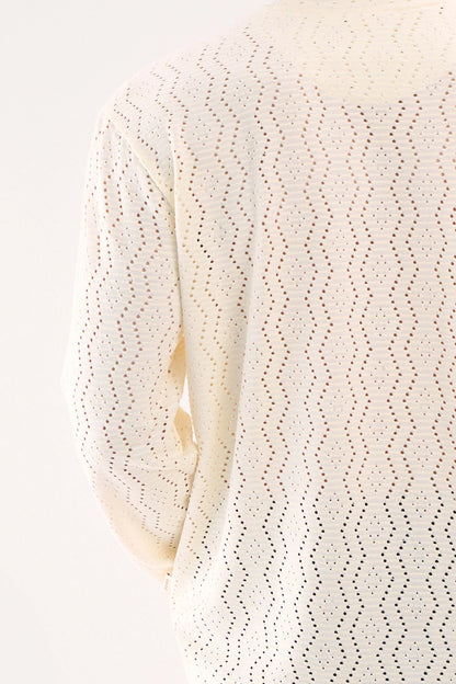 KNITTED LONG SLEEVES OFFWHITE