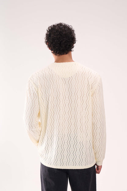 KNITTED LONG SLEEVES OFFWHITE