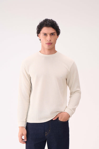 KNITTED LONG SLEEVES OFFWHITE