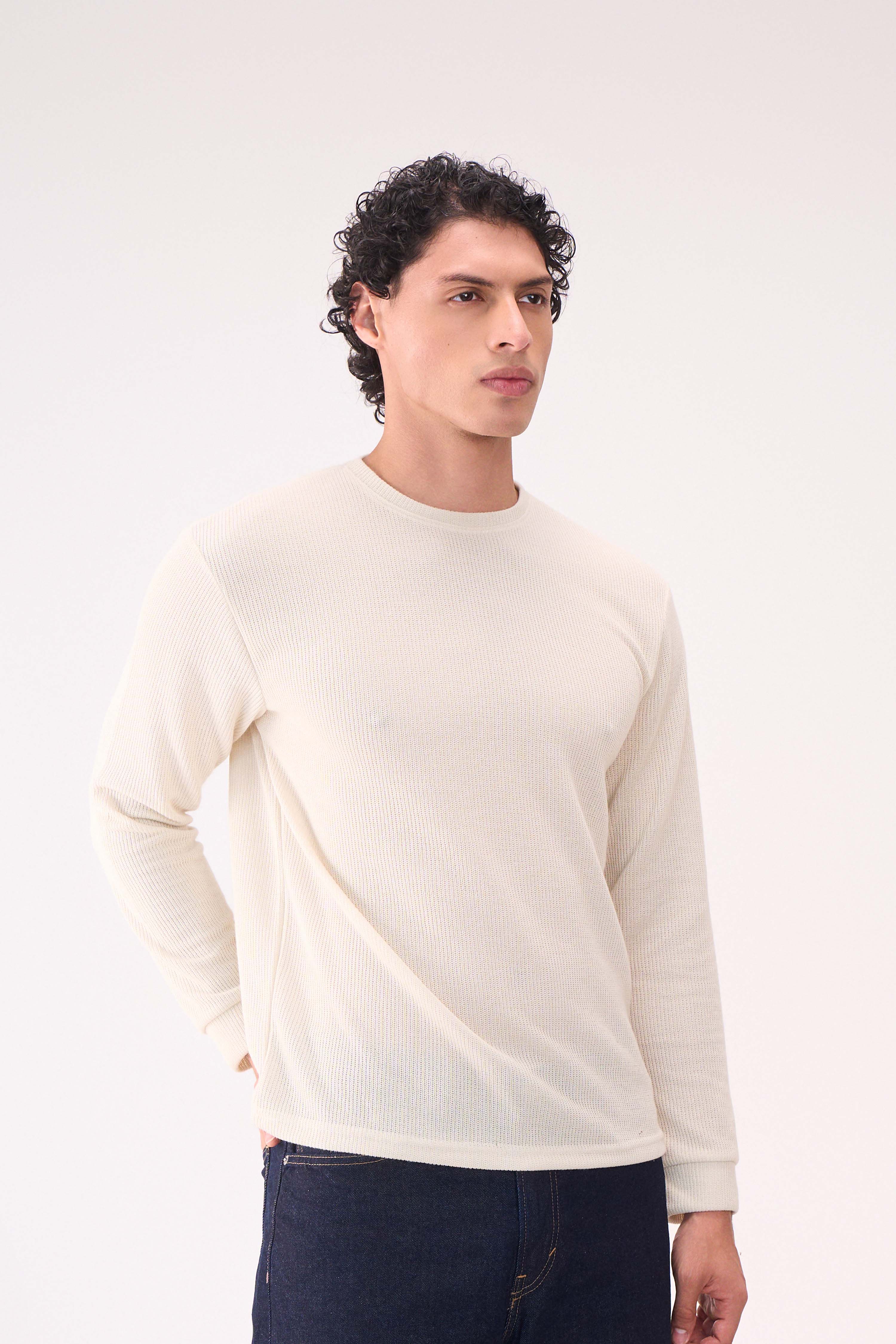 KNITTED LONG SLEEVES OFFWHITE