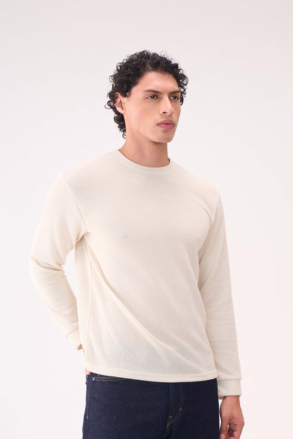 KNITTED LONG SLEEVES OFFWHITE