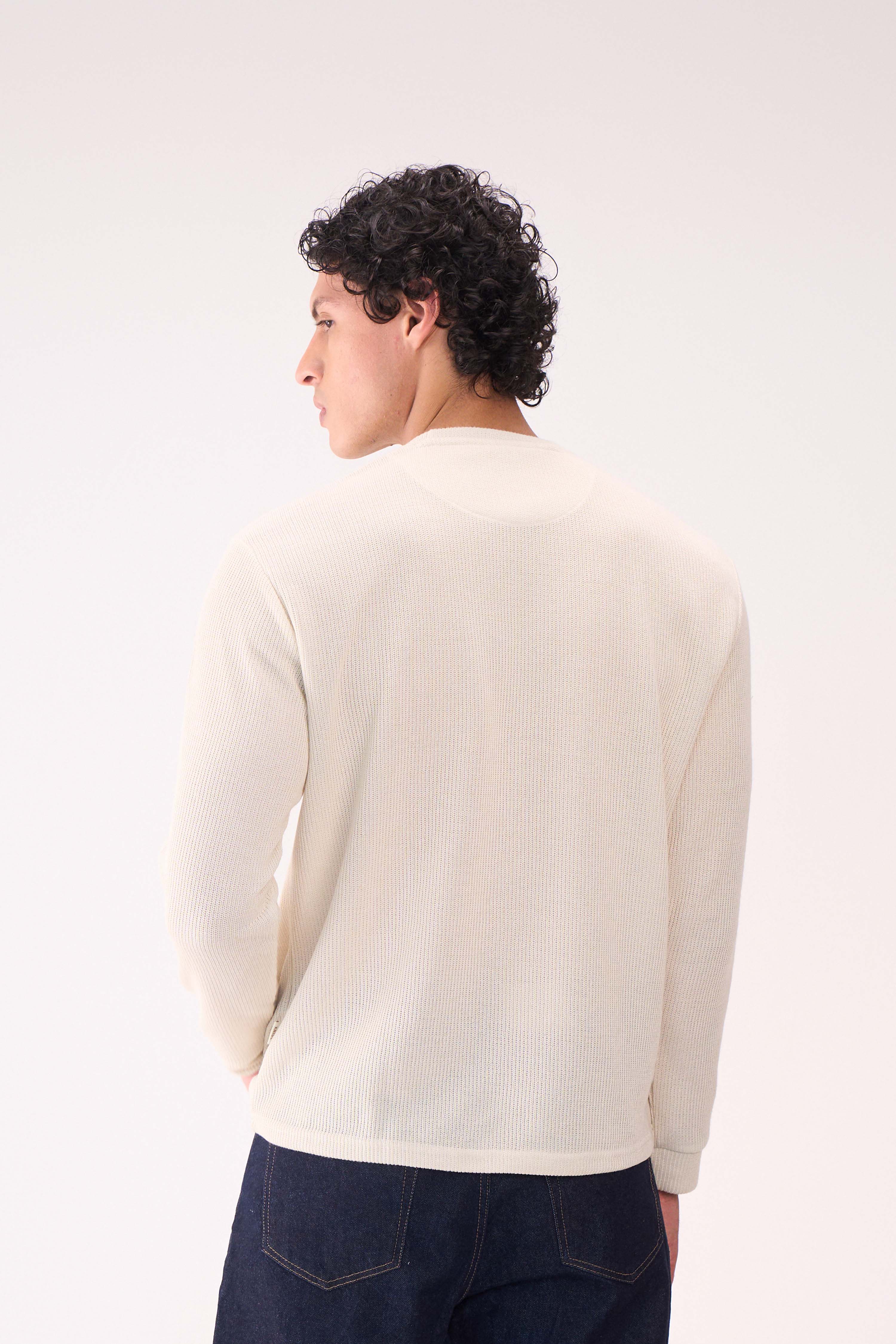 KNITTED LONG SLEEVES OFFWHITE