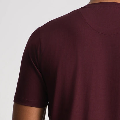 Relaxed Fine Line T-Shirt - Maroon