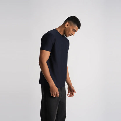 Relaxed Fine Line T-Shirt - Navy Blue