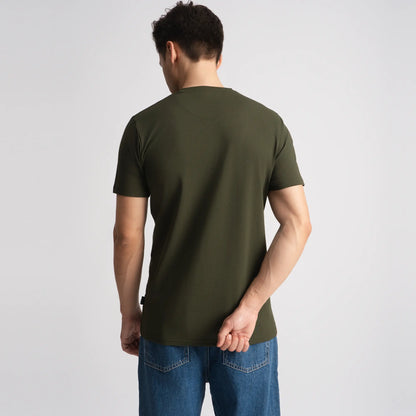 Relaxed Fine Line T-Shirt - Olive