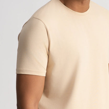 Relaxed Fine Line T-Shirt - Beige