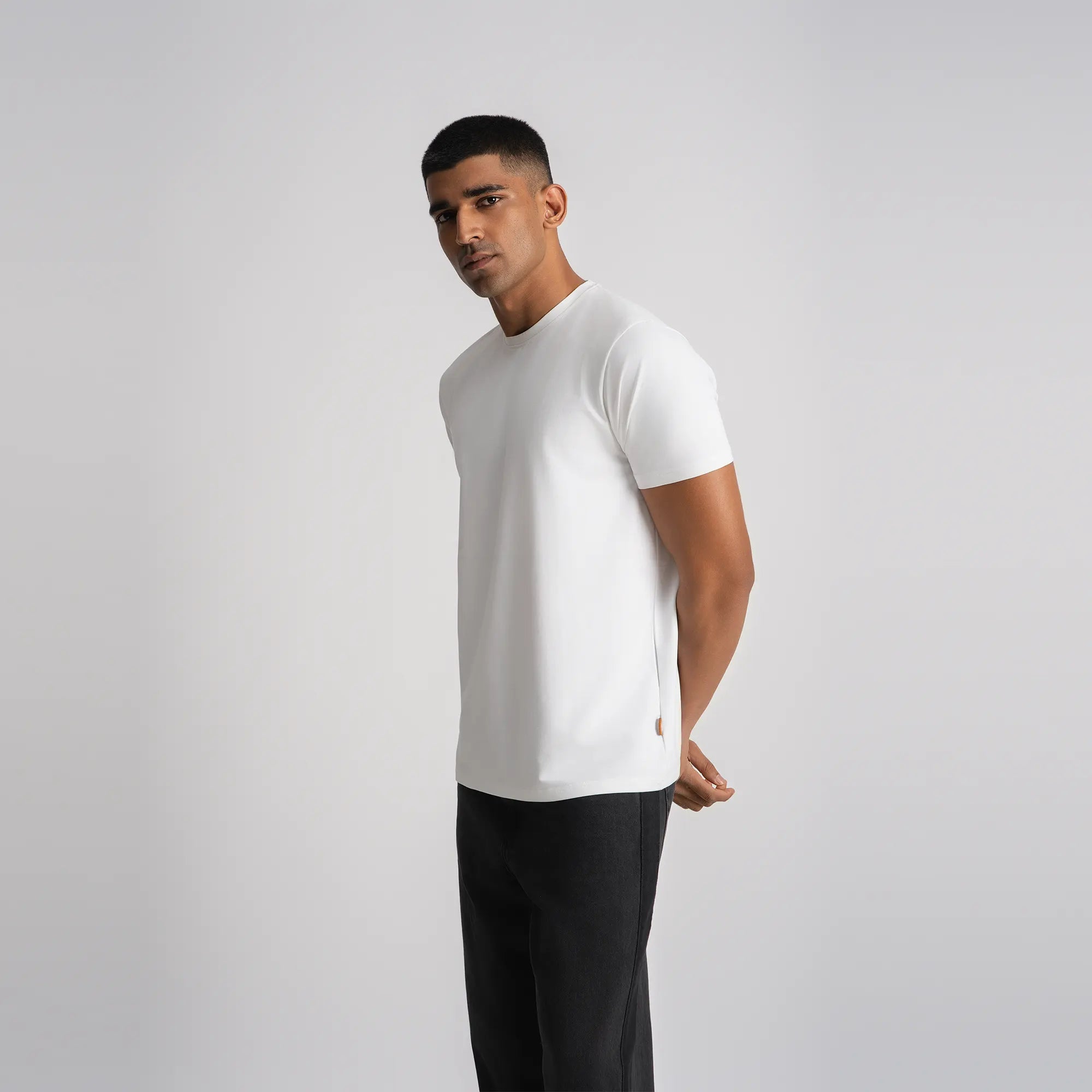 Relaxed Fine Line T-Shirt - White