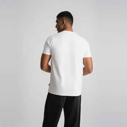 Relaxed Fine Line T-Shirt - White