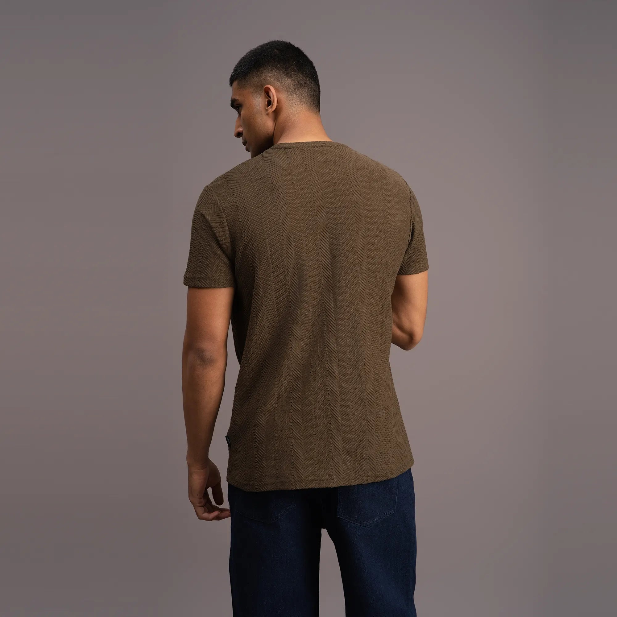 Relaxed OliveWeave T-shirt