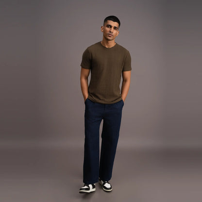 Relaxed OliveWeave T-shirt