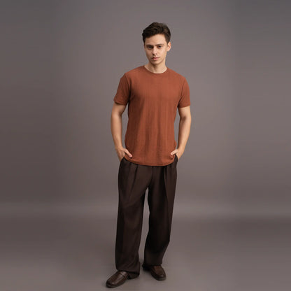 Relaxed RustWeave T-shirt