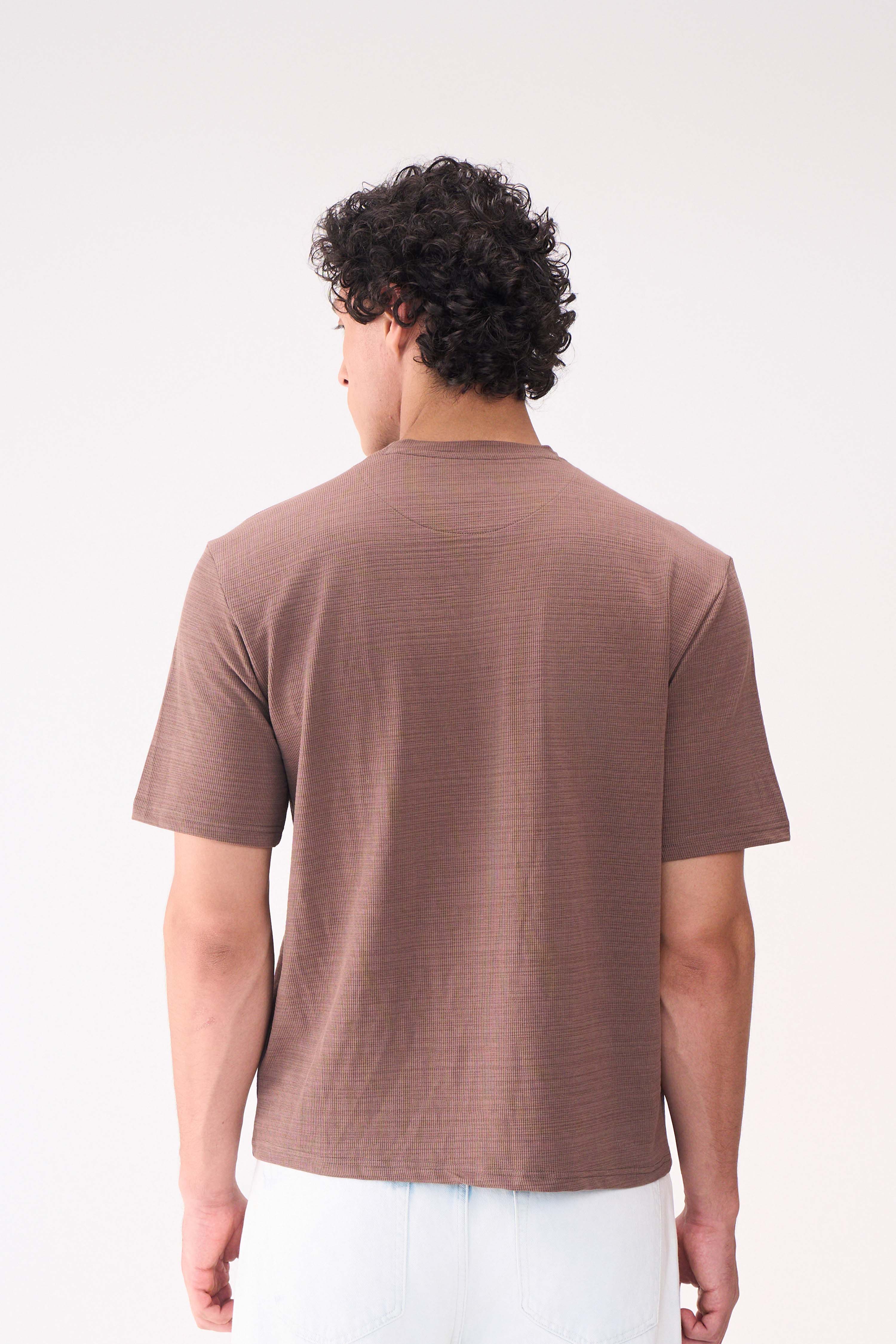 TEXTURED JACQUARD TSHIRT