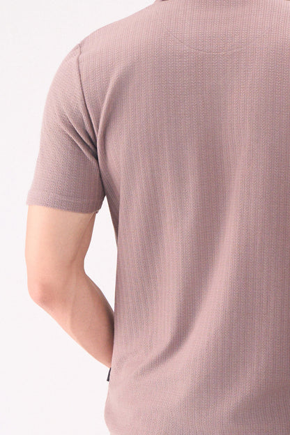 TEXTURED JACQ RESORT COLLAR
