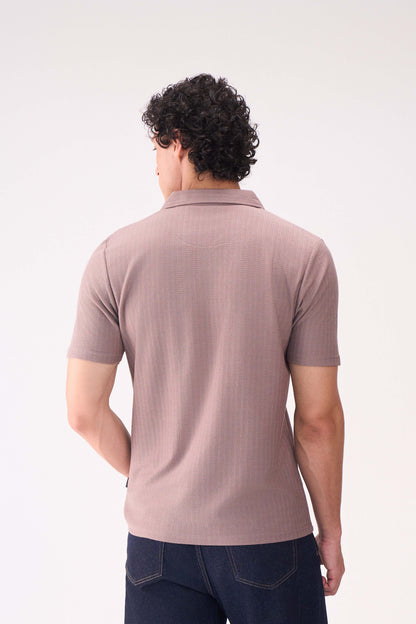 TEXTURED JACQ RESORT COLLAR