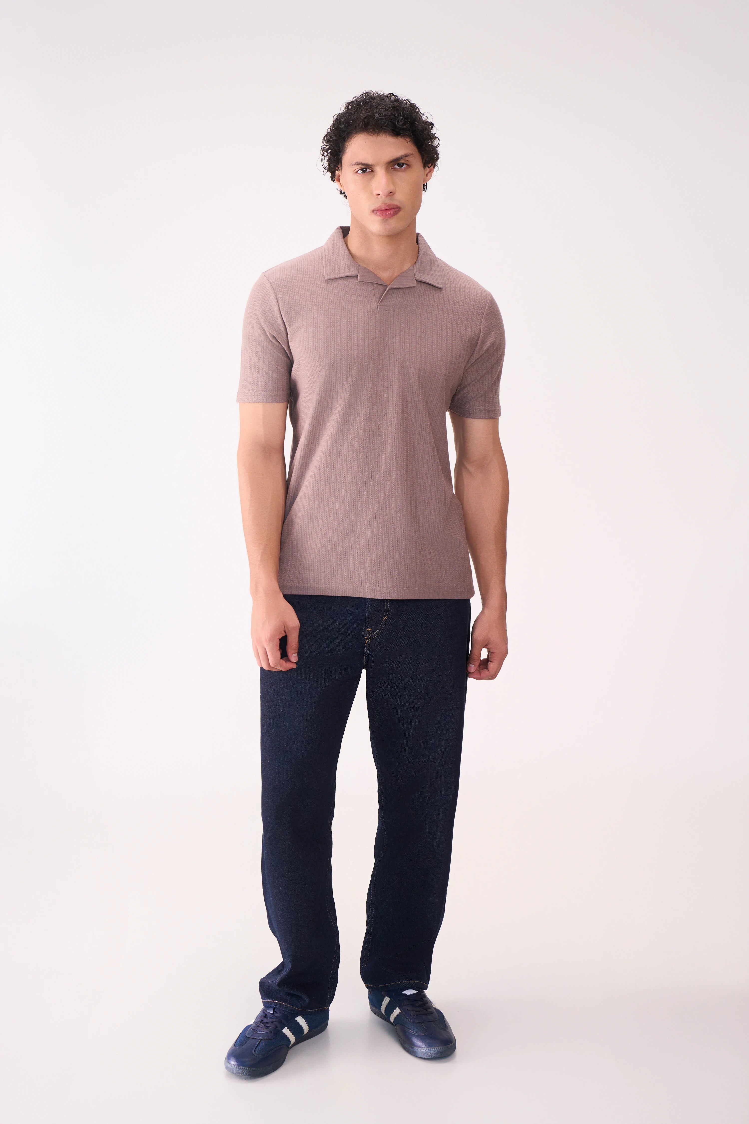 TEXTURED JACQ RESORT COLLAR