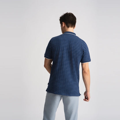 Textura Blue Polo T-shirt