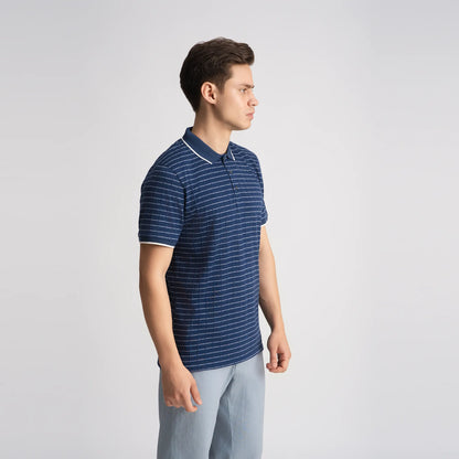 Textura Blue Polo T-shirt