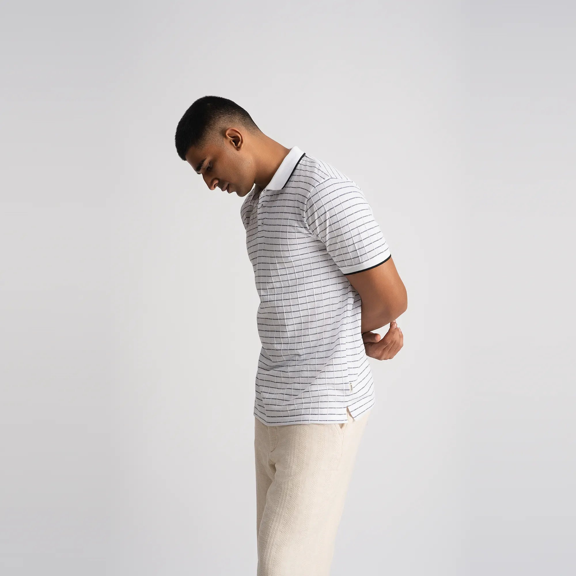 Textura White Polo T-shirt