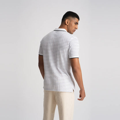 Textura White Polo T-shirt